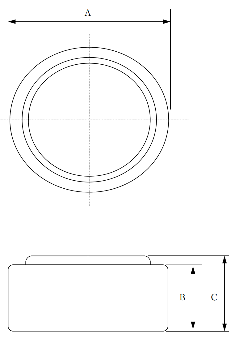 LR44 Outline Drawing